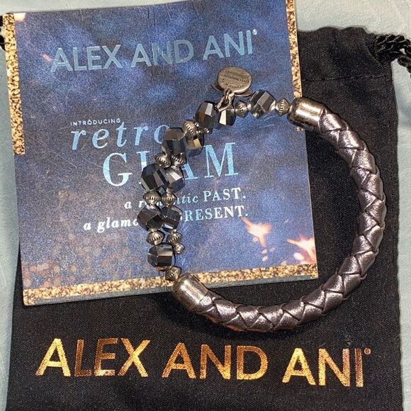 NWT Alex & Ani Retro Glam Bling Wrap Bracelet - Picture 1 of 10
